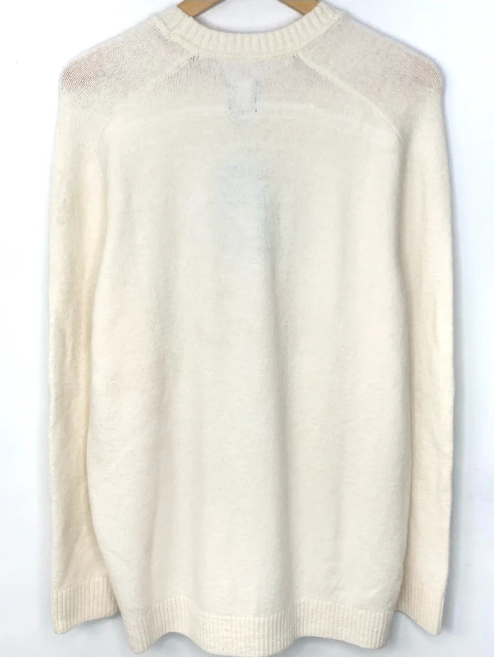 NWT Gap Men’s Soft & Comfortable Cream Relaxed Fit  Crewneck Sweater Size Large